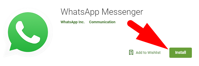 Whatsapp app for Android
